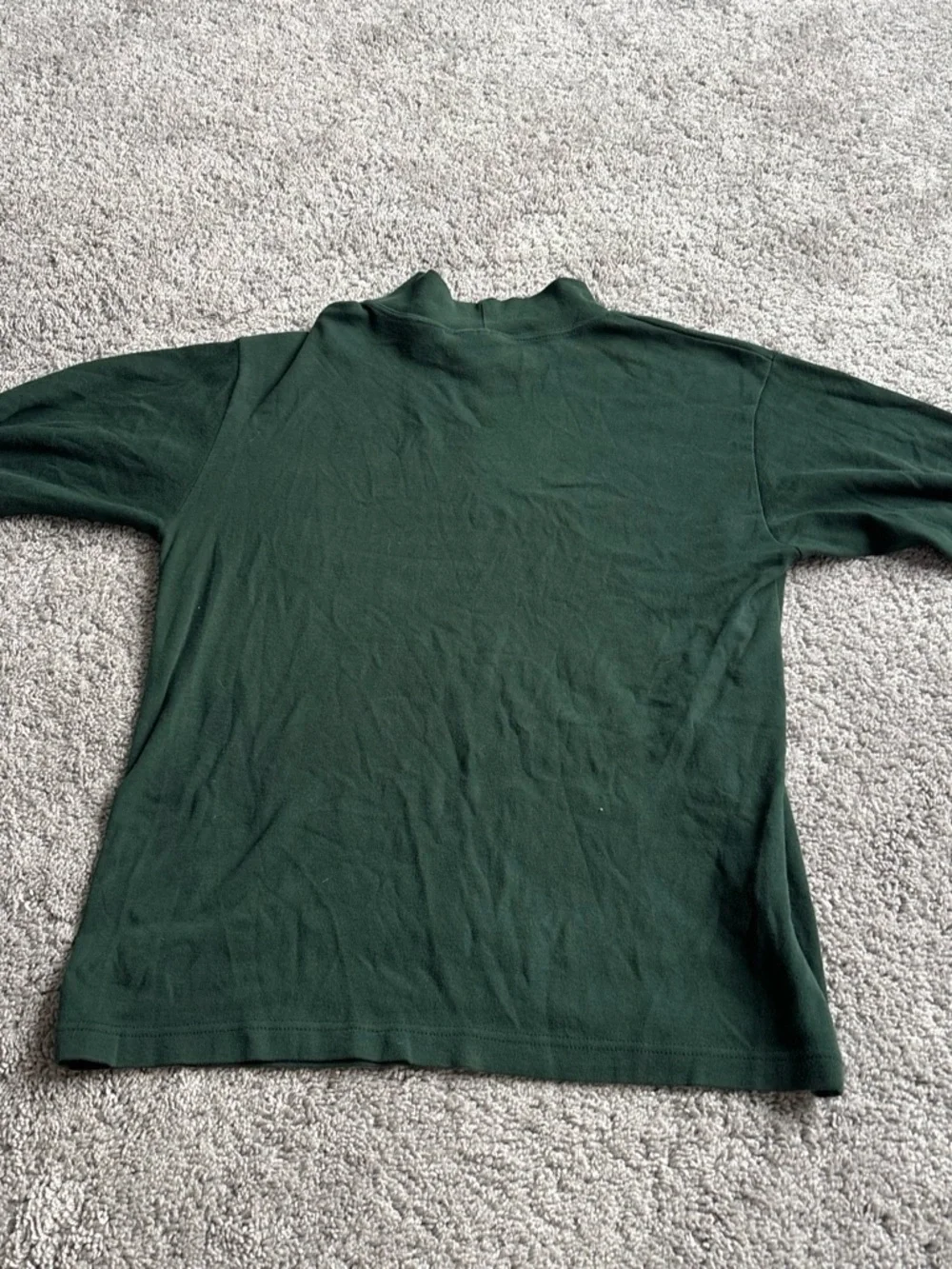 L.L. Bean Dark Green Mock Neck Sweater